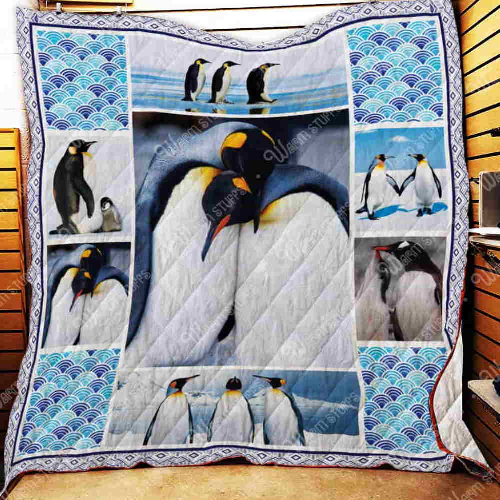 Penguin 3D Quilt Blanket