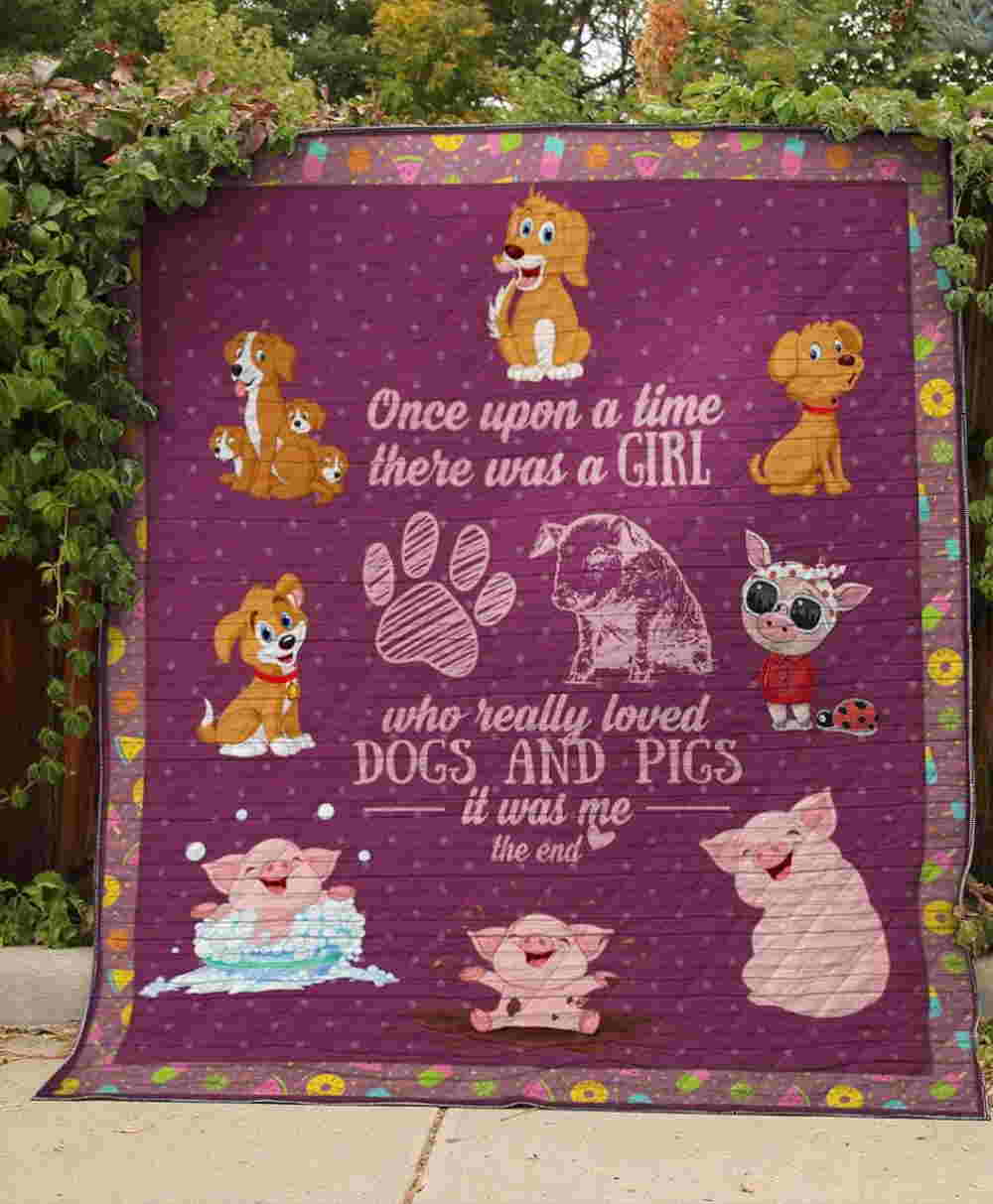 Pigdog 3D Quilt Blanket