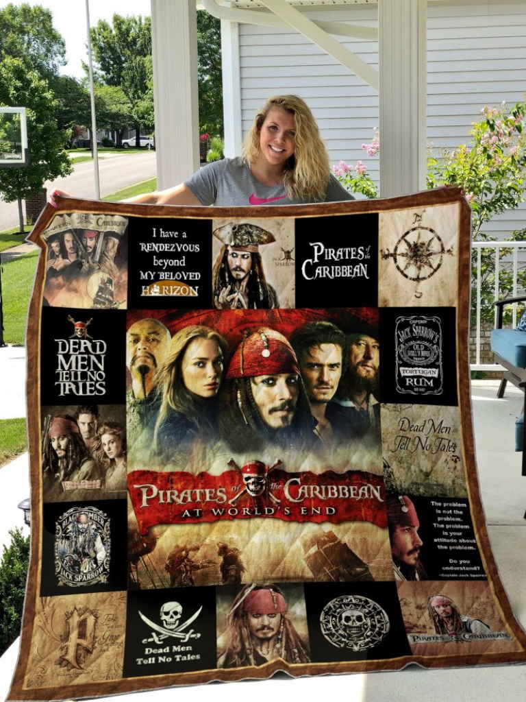 Pirates Of The Caribbean Quilt Blanket