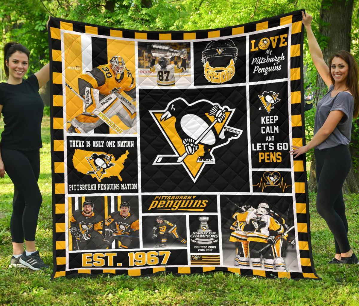 Pittsburgh Penguins 3D Quilt Blanket