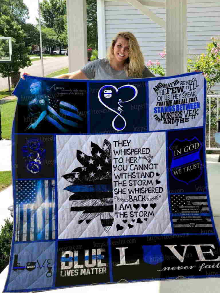 Police 3D Quilt Blanket