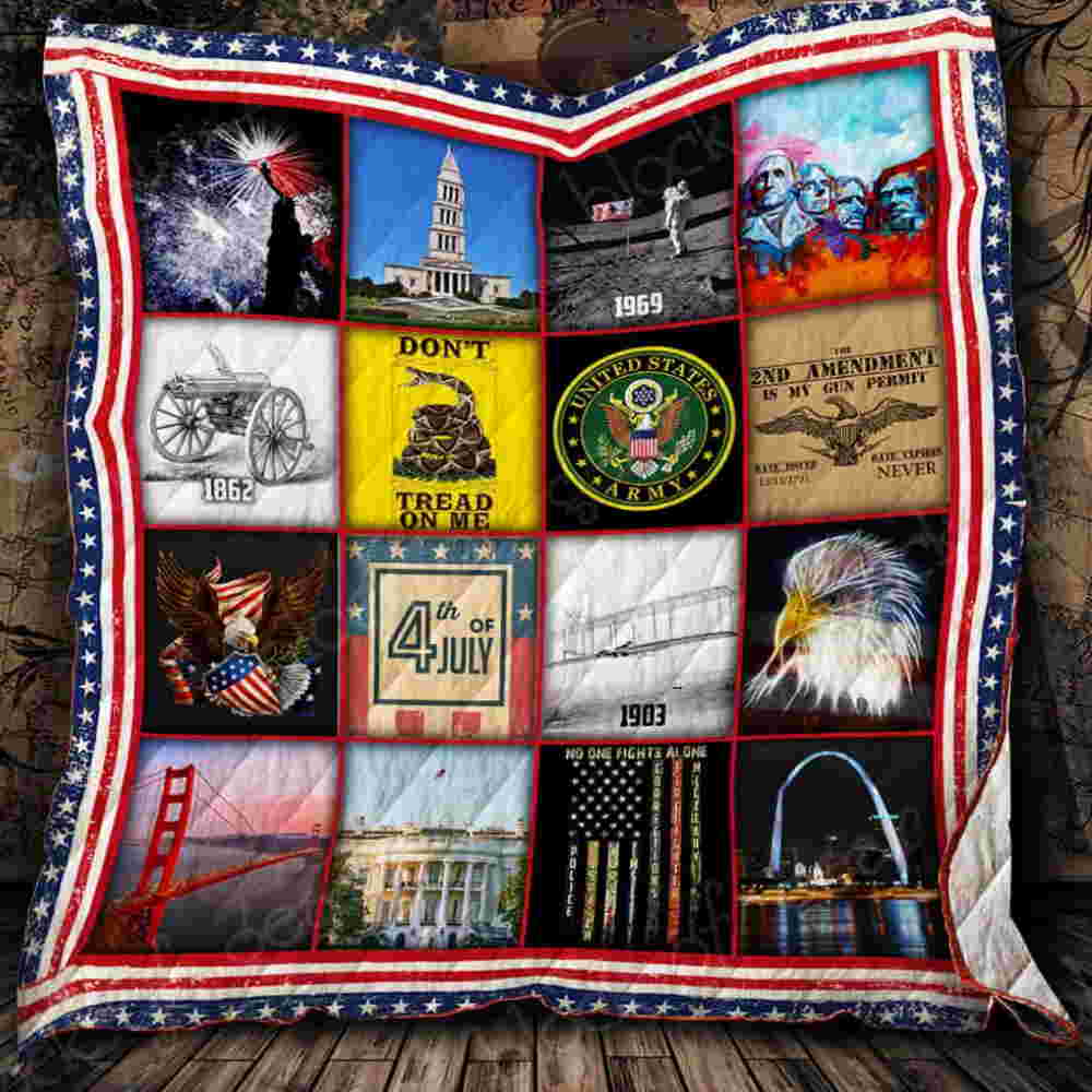 Proud To Be An American Quilt Blanket