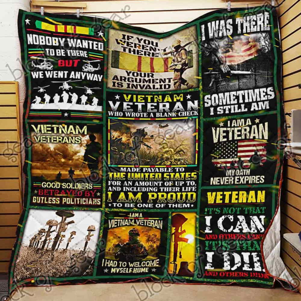 Proud Vietnam Veteran Quilt Blanket