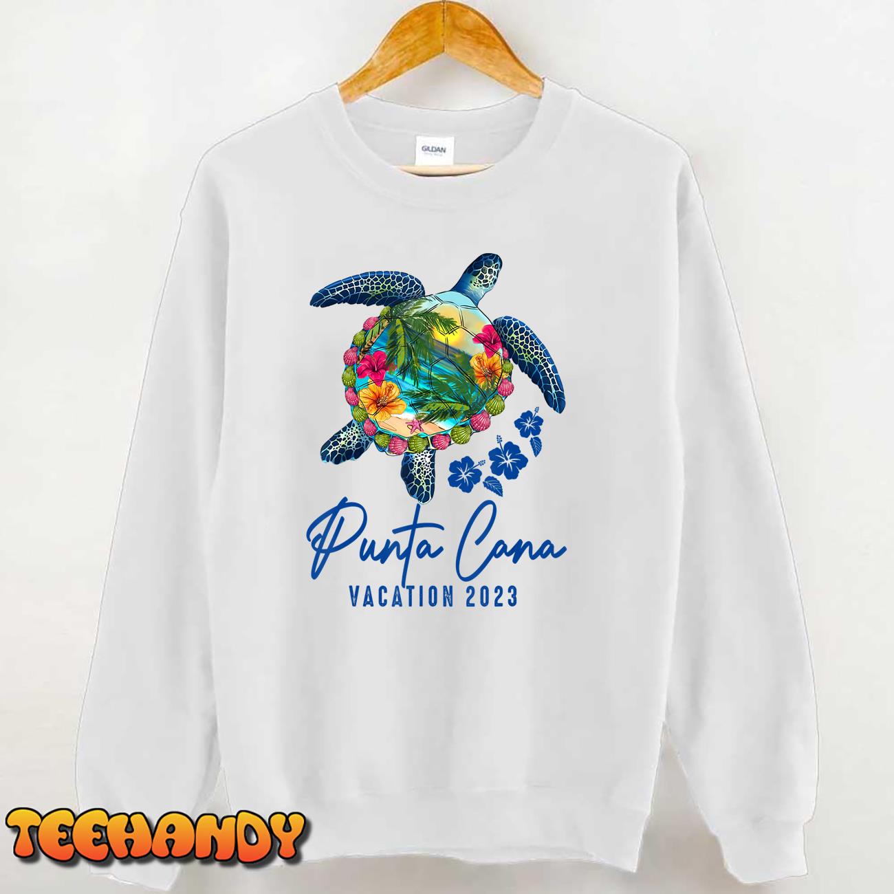 Punta Cana Sea Turtle Dominican Family Vacation 2023 Group T-Shirt