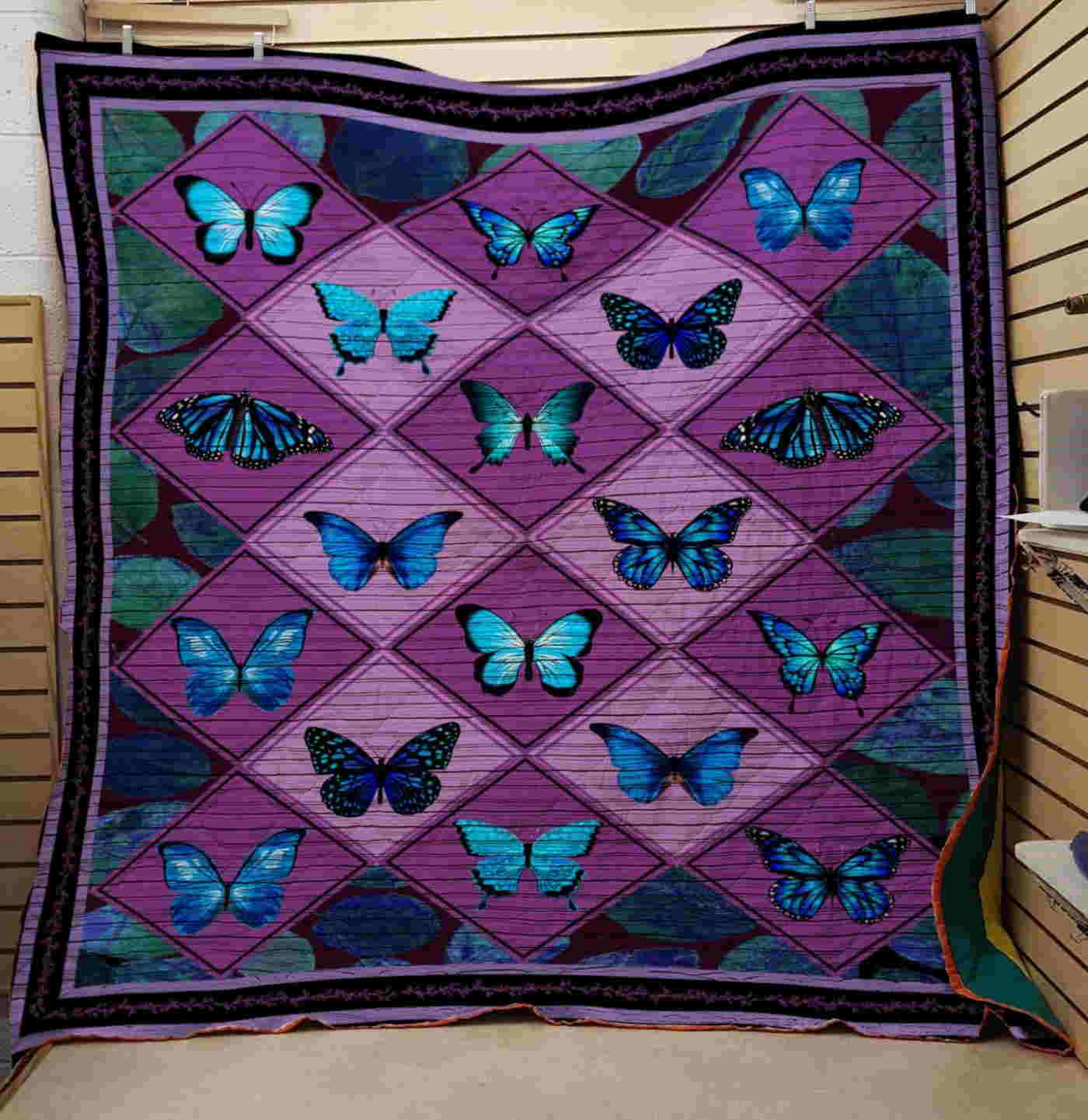 Queen Butterfly 3D Quilt Blanket