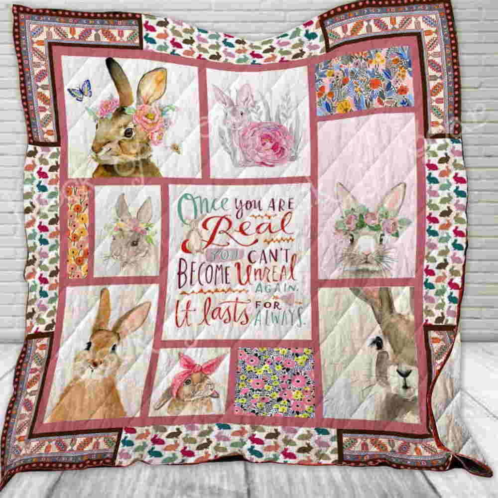 Rabbit 3D Quilt Blanket