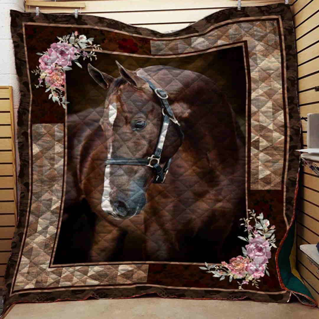 Racehorse 3D Quilt Blanket