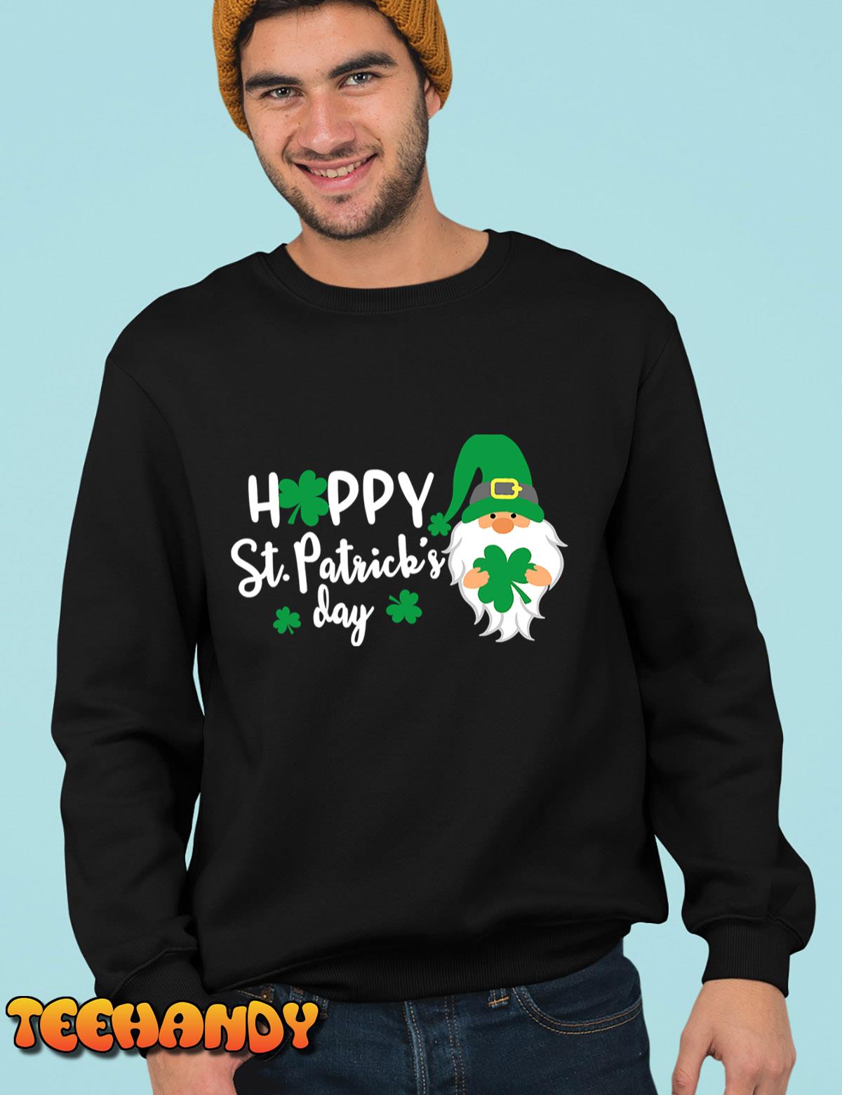 Rainbow Happy St Patricks Day Gnome T-Shirt