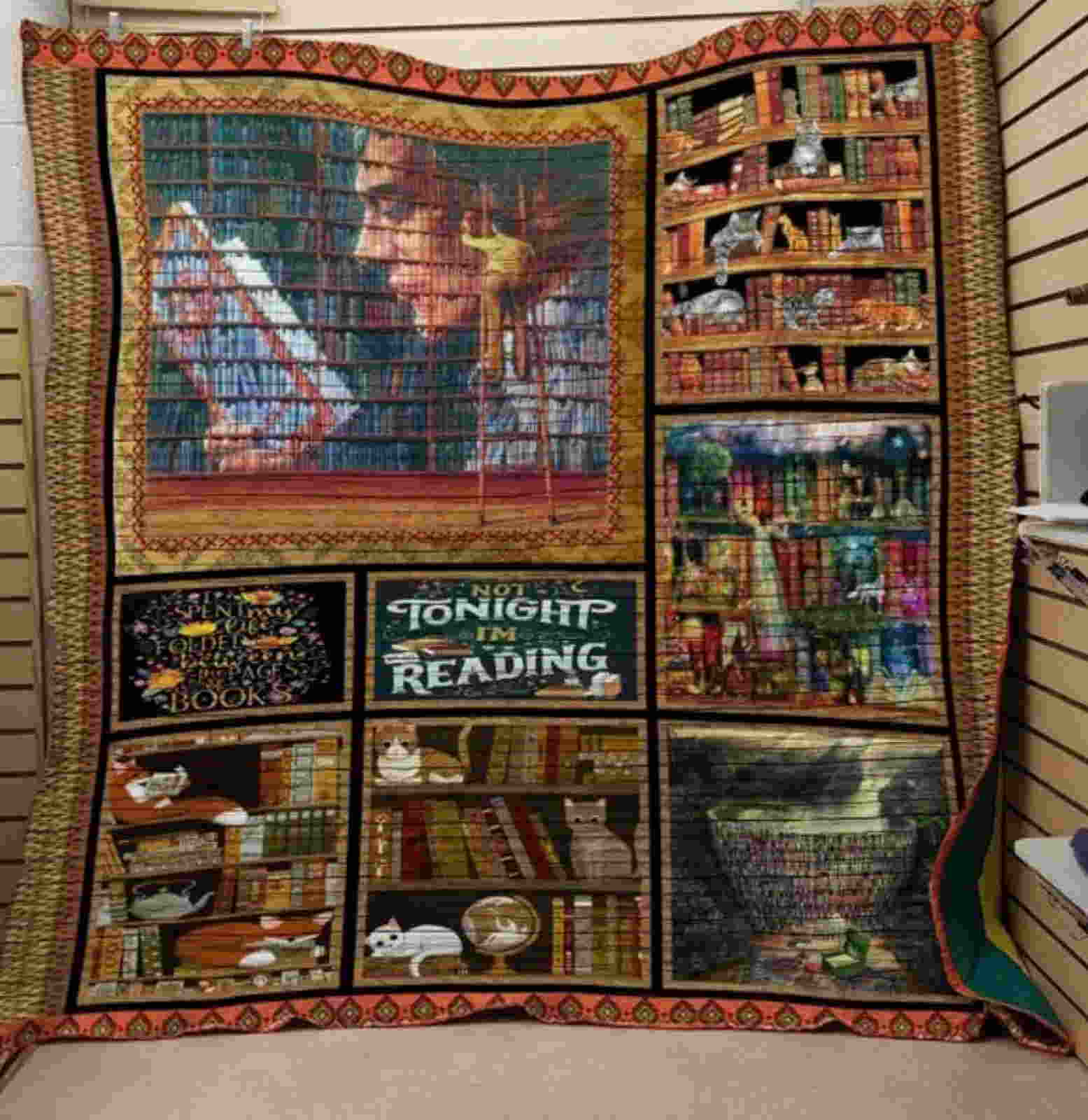 Reading Tonight I’M Reading Quilt Blanket