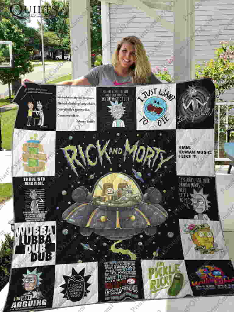 Rick And Morty 3D Quilt Blanket