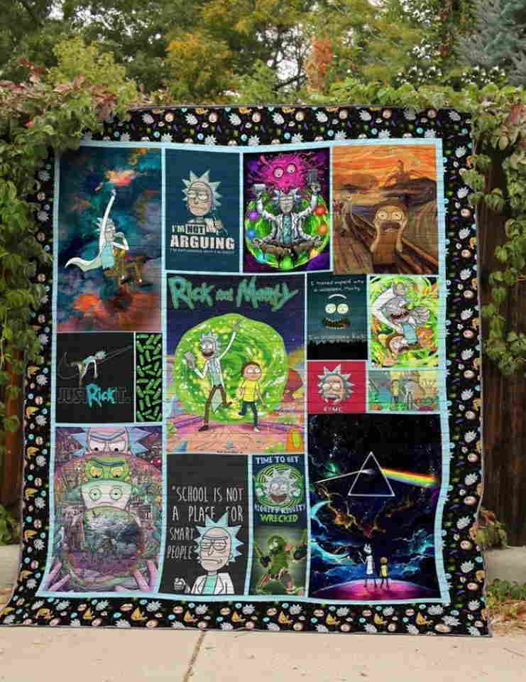 Rickmorty 3D Quilt Blanket