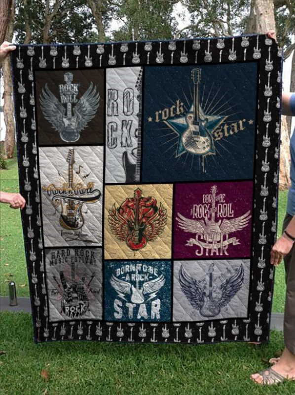 Rock Star 3D Quilt Blanket