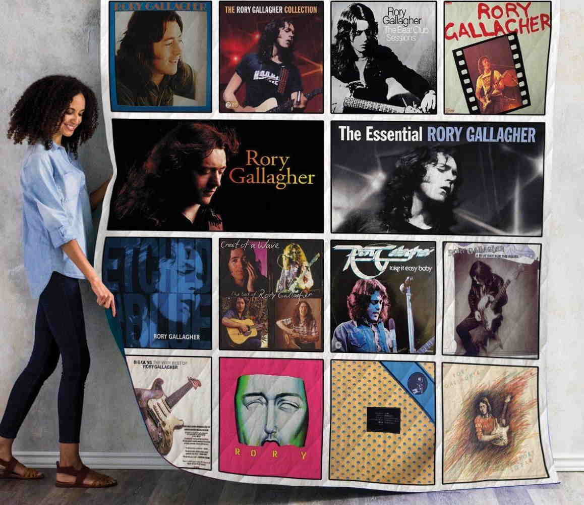 Rory Gallagher Compilation Albums 3D Quilt Blanket