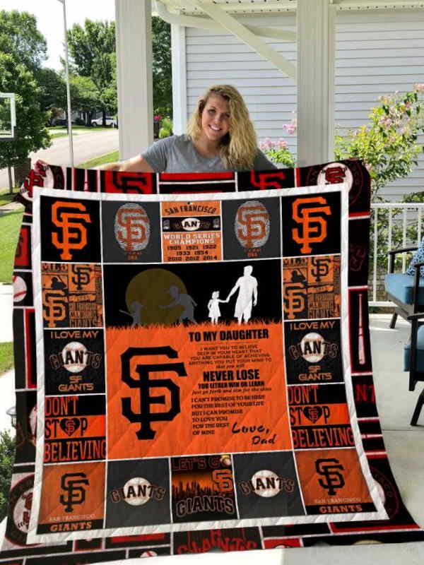 San Francisco Giants To My Grandson Love Grandmom 3D Customized Quilt Blanket