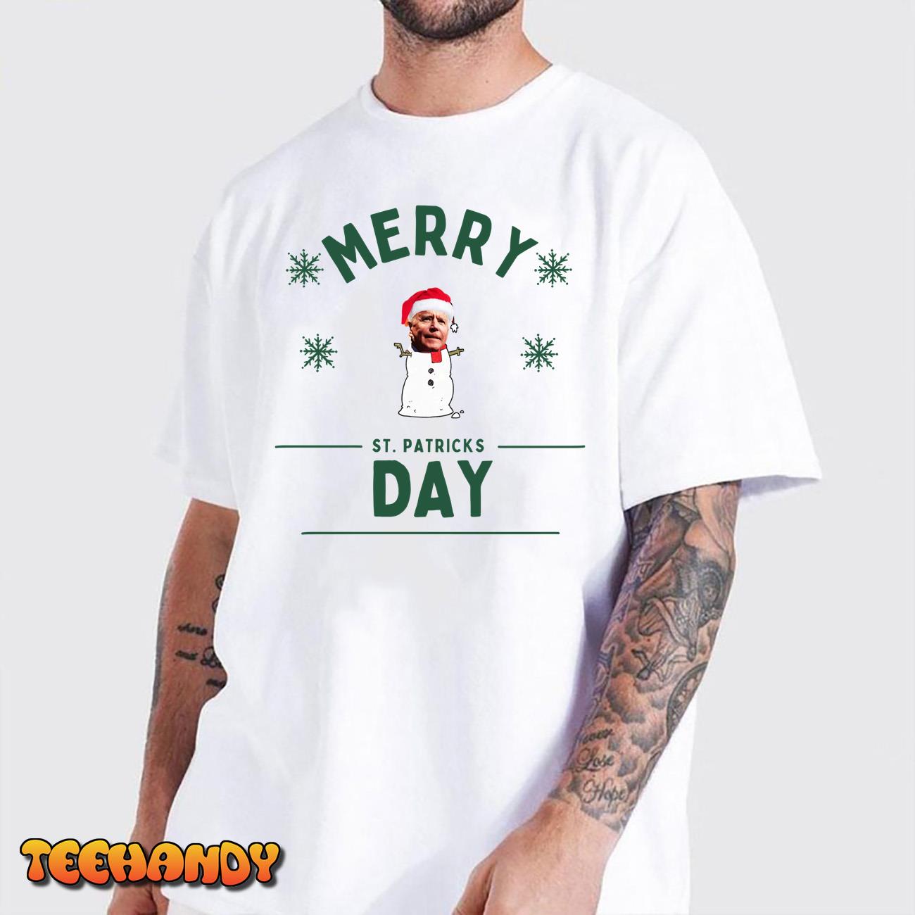 Sarcastic Joe Biden Merry St. Patricks Day T-Shirt