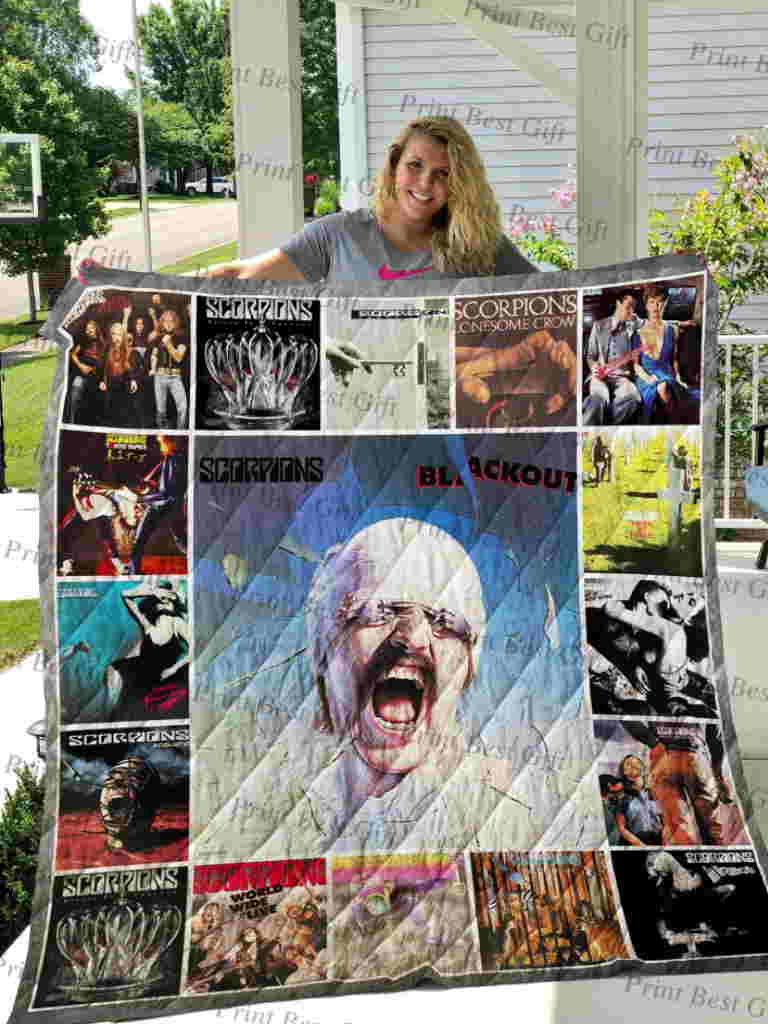 Scorpions Albums Cover Poster Quilt Blanket