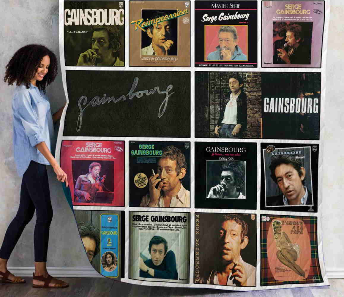Serge Gainsbourg Compilations Albums Quilt Blanket