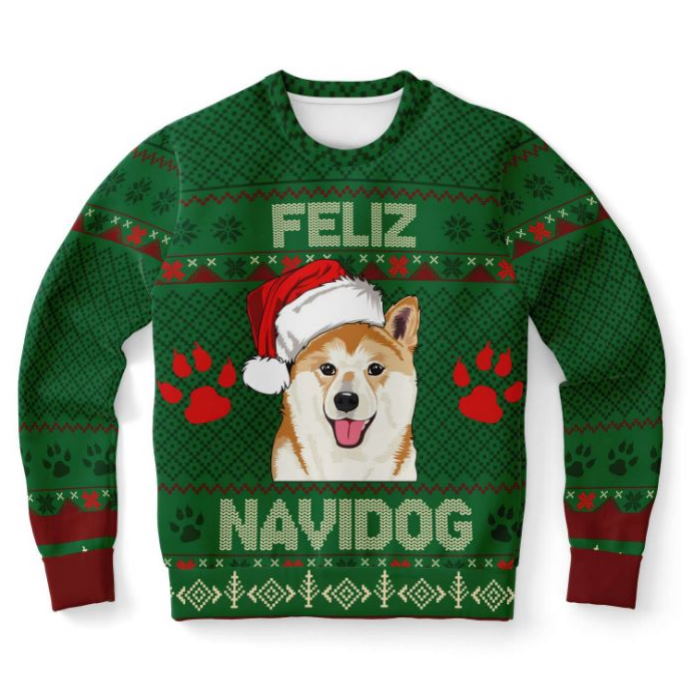 Shiba Inu Feliz Navidog Ugly Christmas Sweater