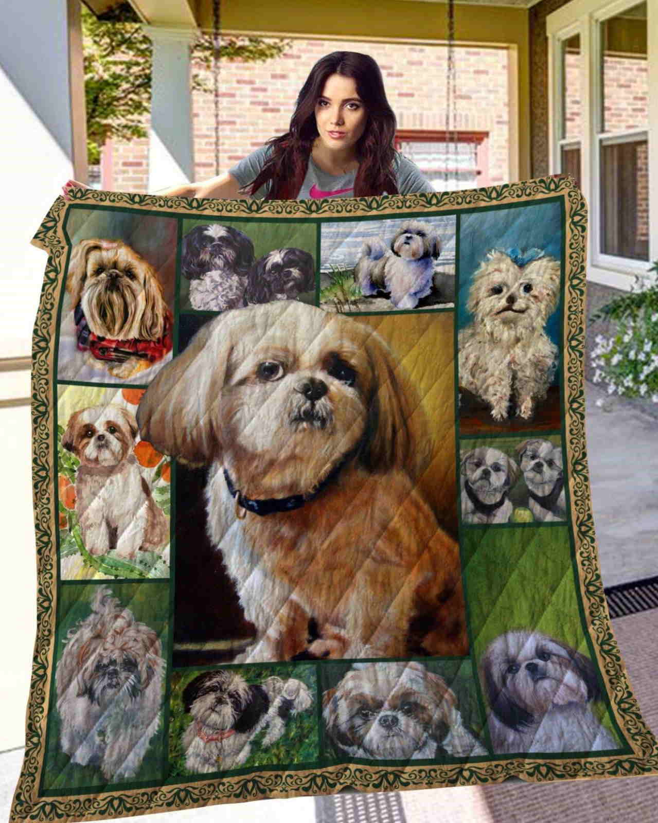 Shih Tzulittle Shih Tzu Quilt Blanket