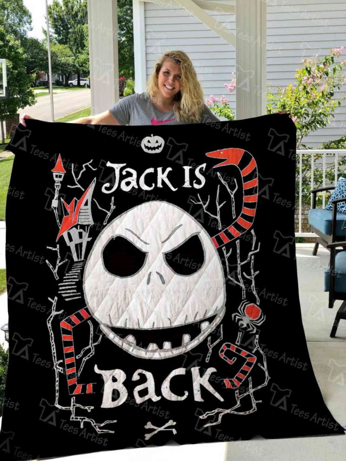 Skellington Quilt Blanket