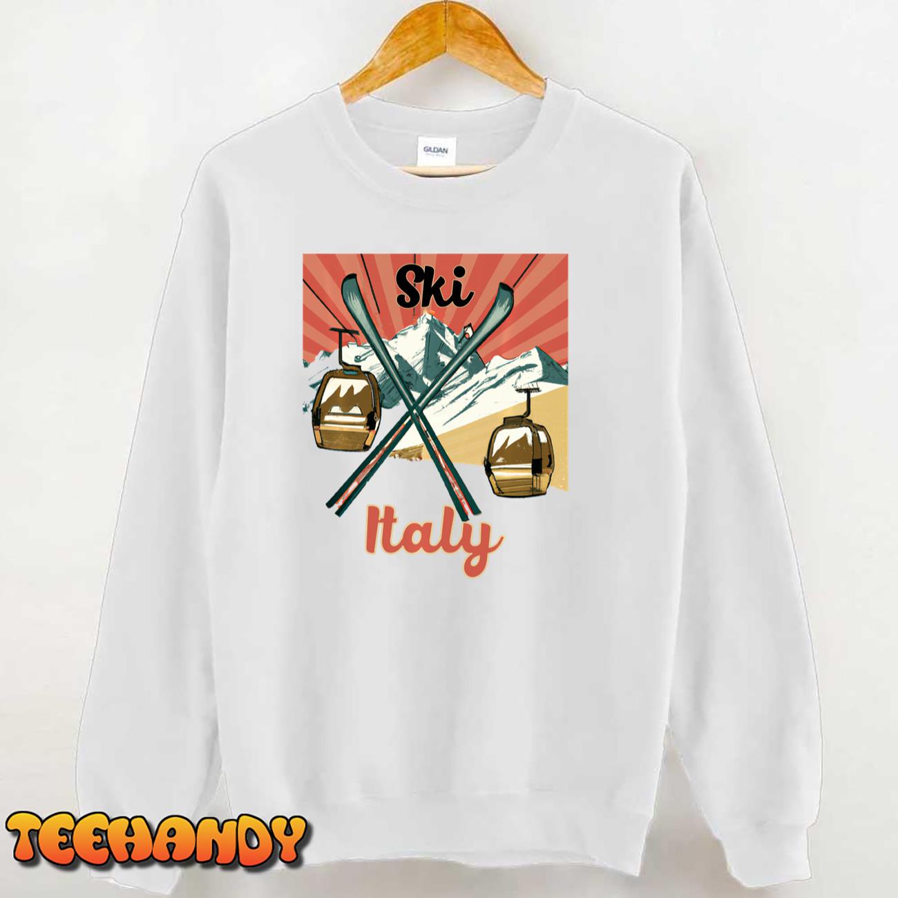 Ski Italy – Retro Vintage Italian Skiing Sweatshirt