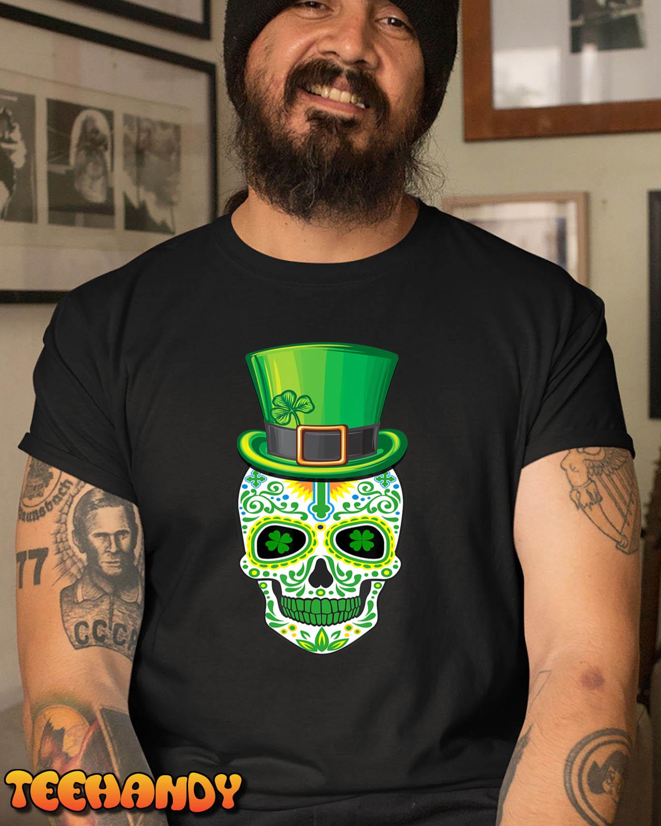 Skull St Patricks Day Irish Funny Saint Patricks Day of Dead T-Shirt