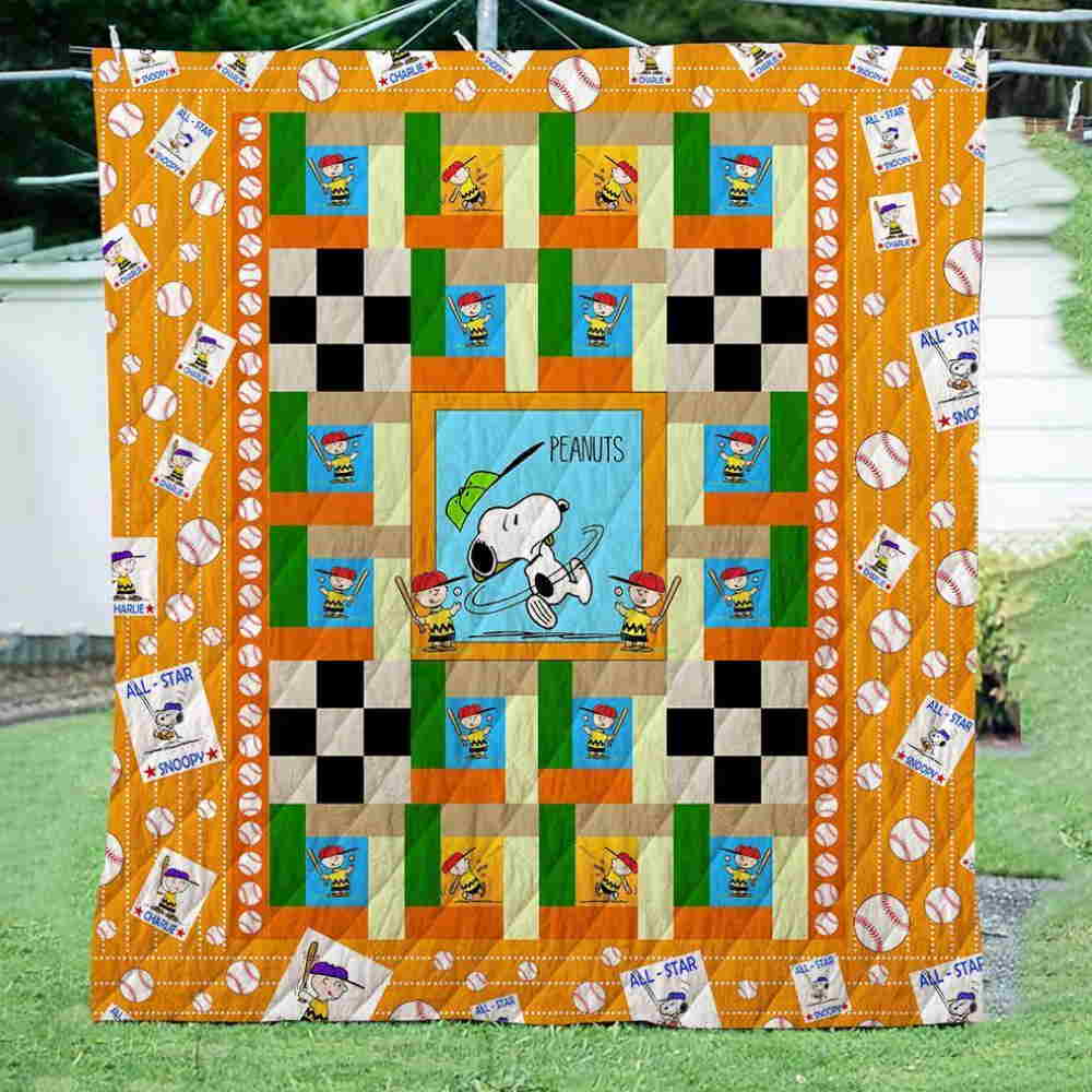 Snoopy Charlie Brown 3D Quilt Blanket