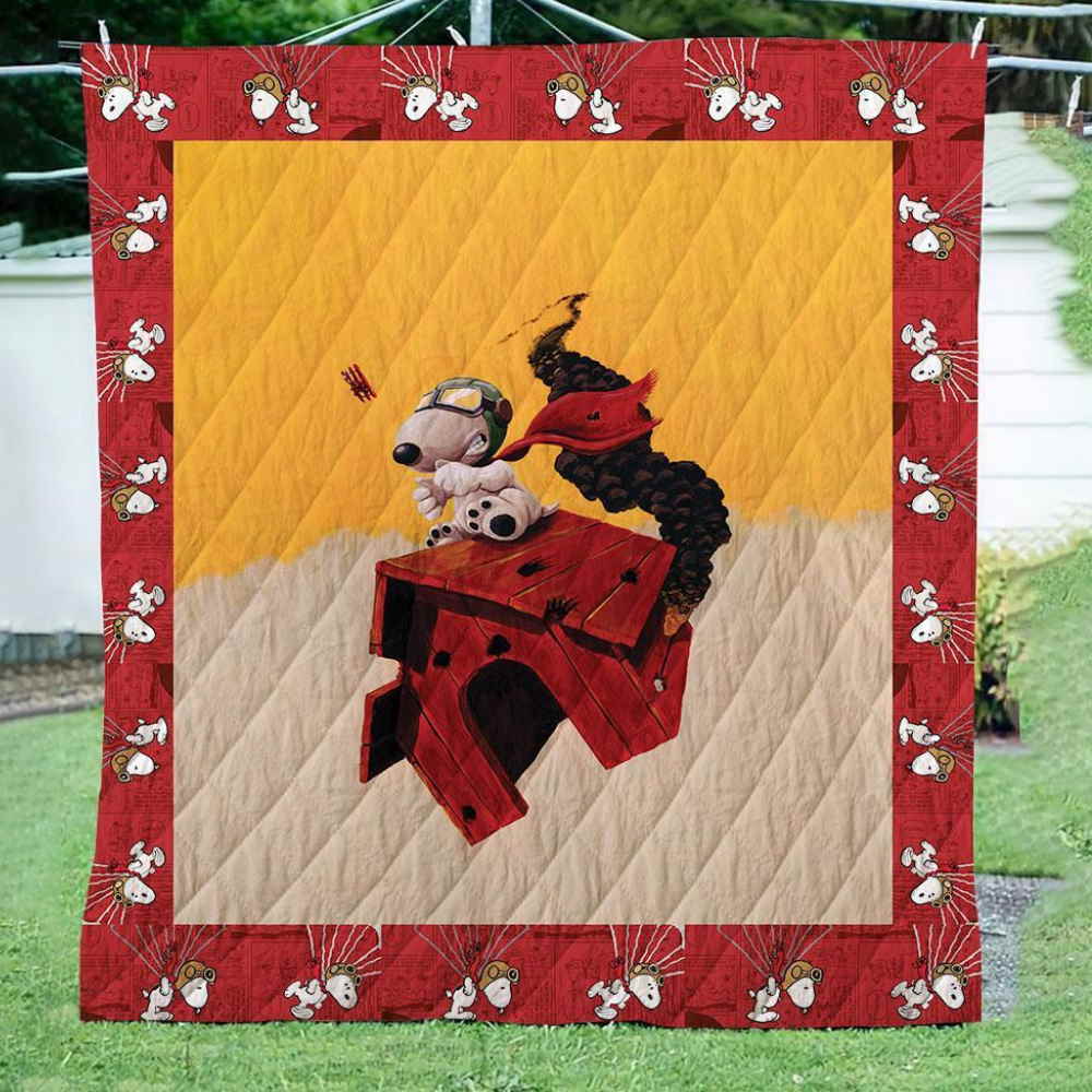 Snoopy Flying 3D Quilt Blanket