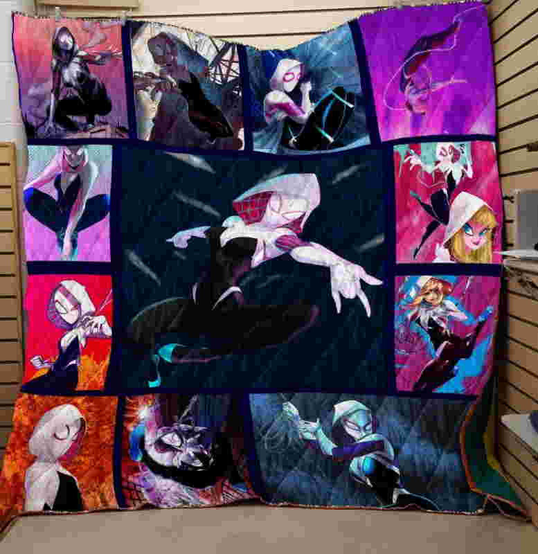 Spider Gwen 3D Quilt Blanket