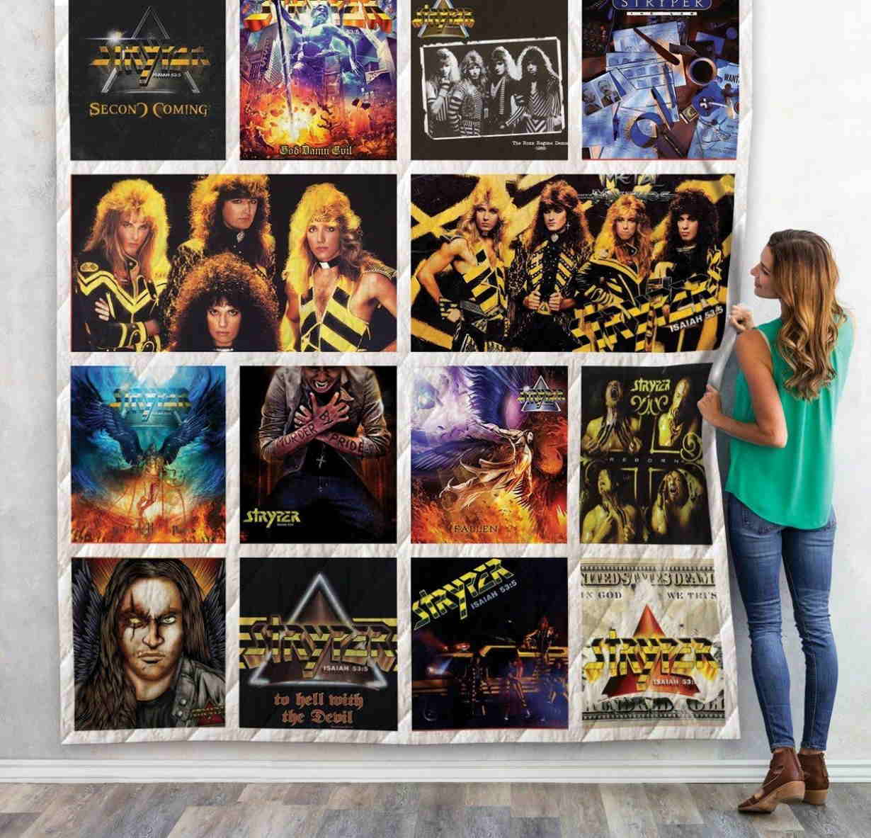 Stryper Albumm 3D Quilt Blanket