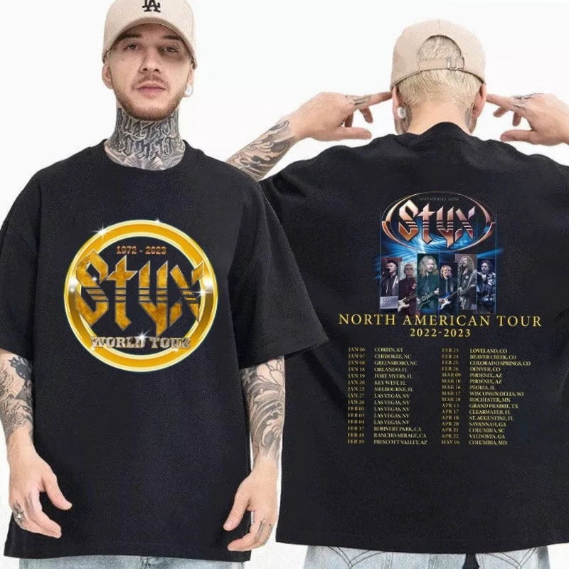 Styx Band North American Tour Styx Band World Tour Dates 2023 T Shirt