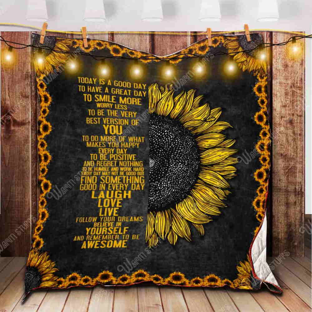 Sunflower Bpb 3D Quilt Blanket