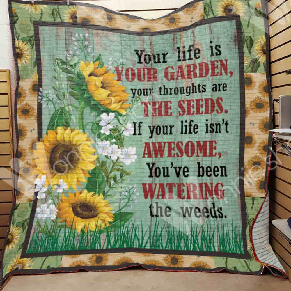 Sunflower Garden 3D Quilt Blanket