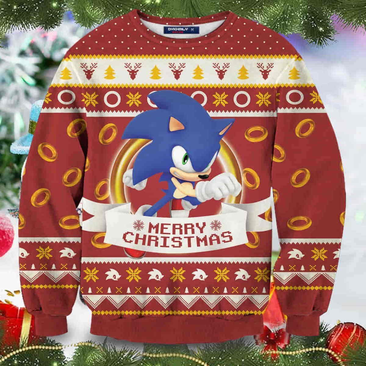 Super Sonic Christmas 3D Sweater