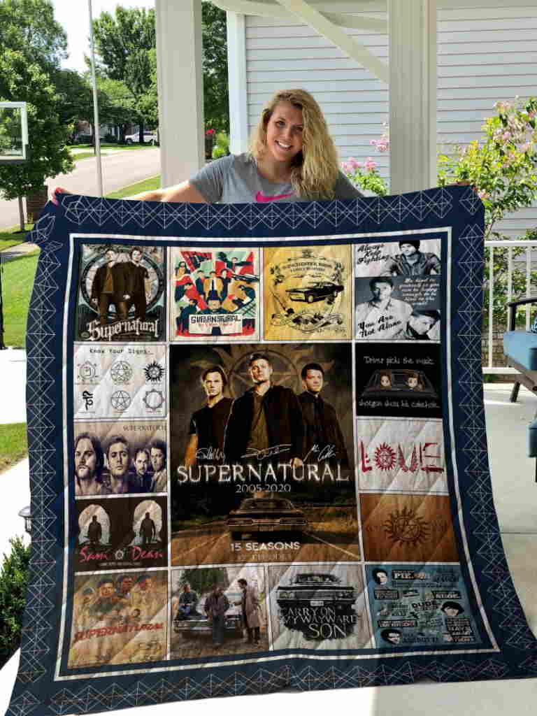 Supernatural Poster Quilt Blanket