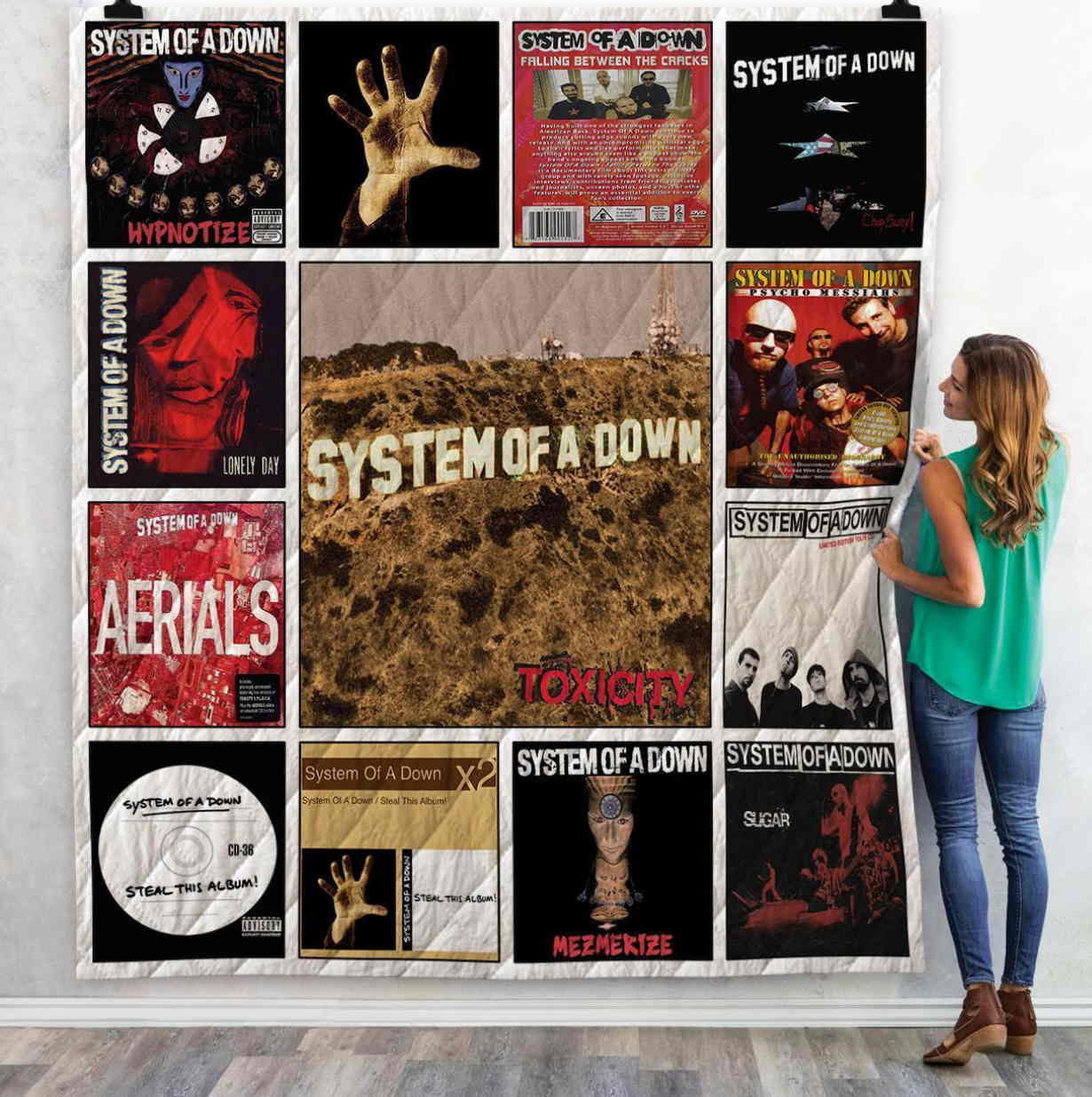 System Of Down 3D Quilt Blanket