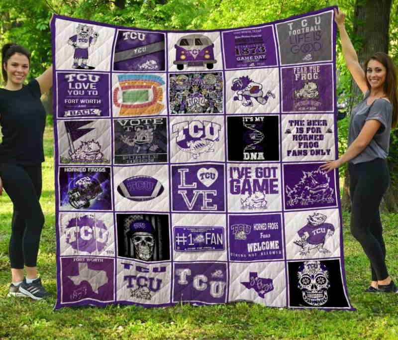 Tcu Horned Frogs 3D Quilt Blanket