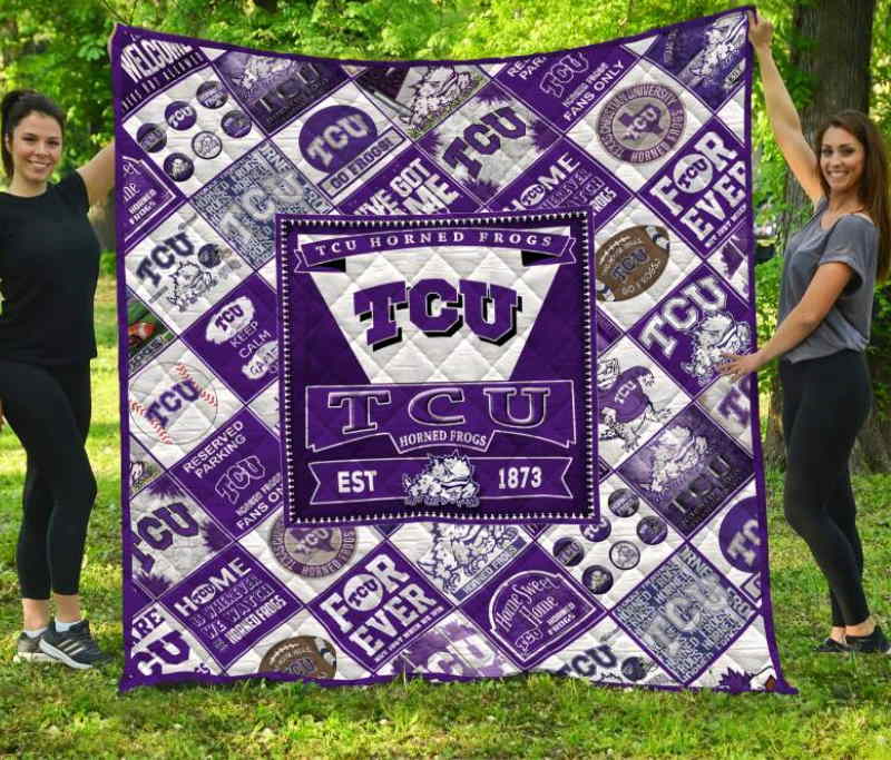 Tcu Horned Frogs 3D Quilt Blanket