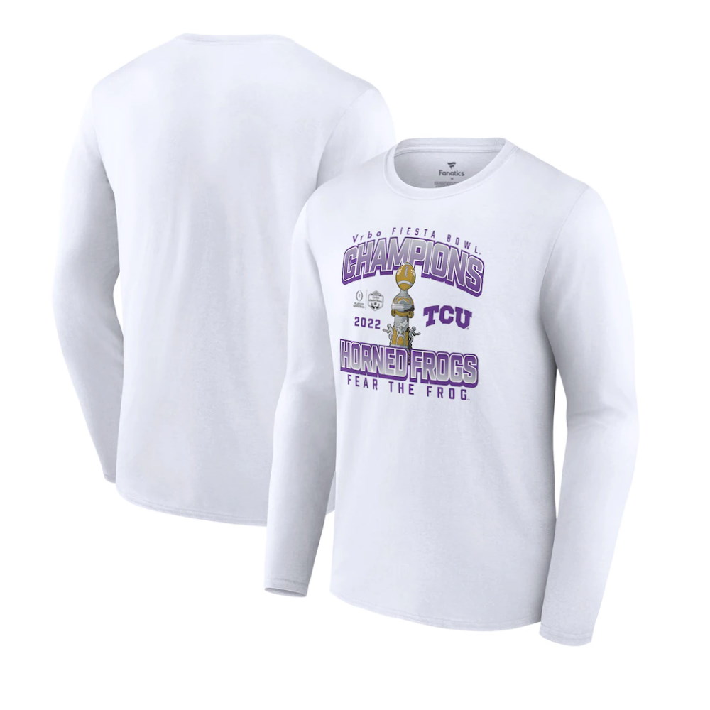 TCU Horned Frogs College Football Playoff 2022 Fiesta Bowl Champions Hometown Celebration Long Sleeve