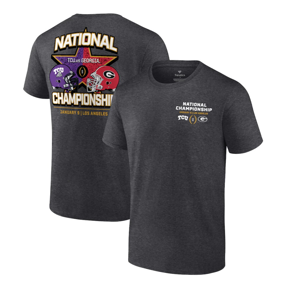 TCU Horned Frogs vs. Georgia Bulldogs College Football Playoff 2023 National Championship T-Shirt