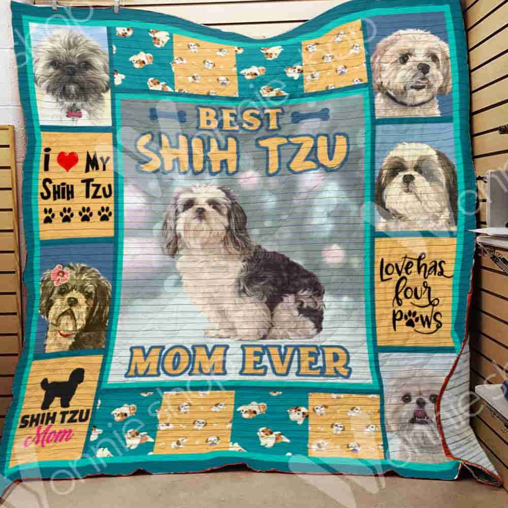 The Best Shih Tzu 3D Quilt Blanket