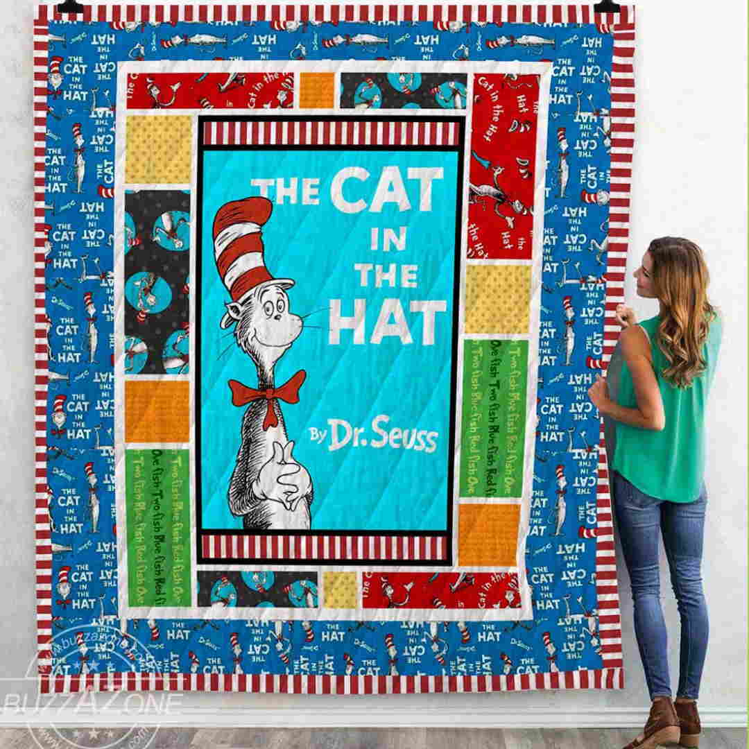 The Cat In The Hat 3D Quilt Blanket