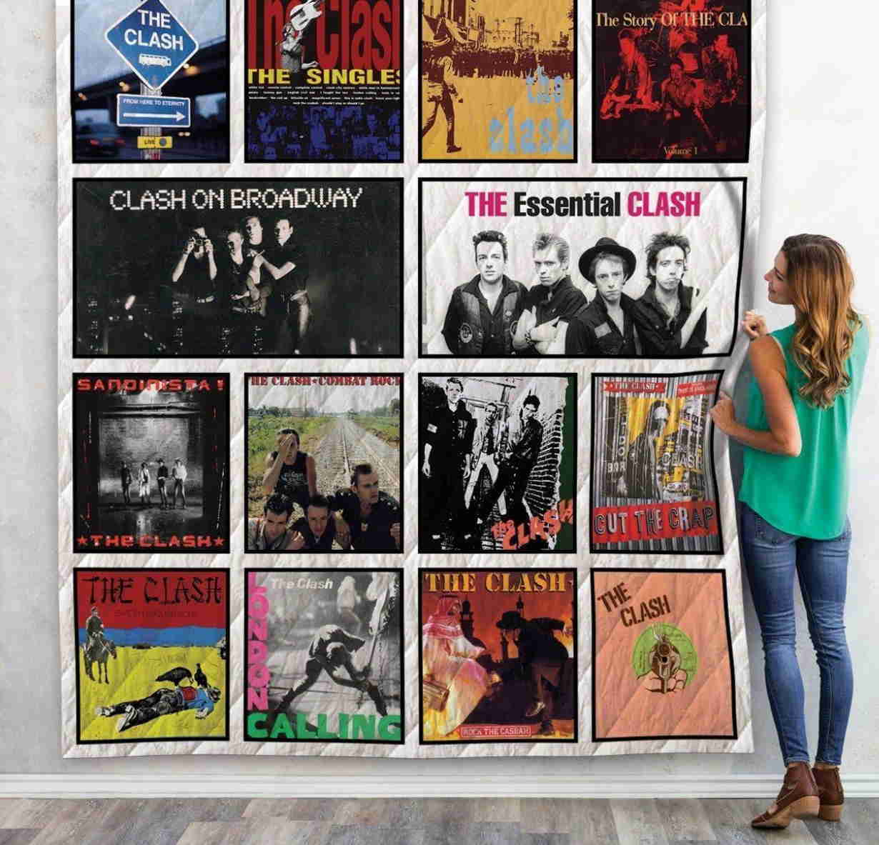 The Clash3D Quilt Blanket