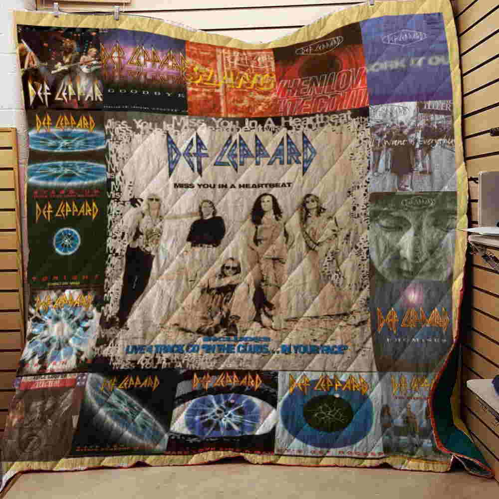 The Def Leppard singles 3D Quilt Blanket