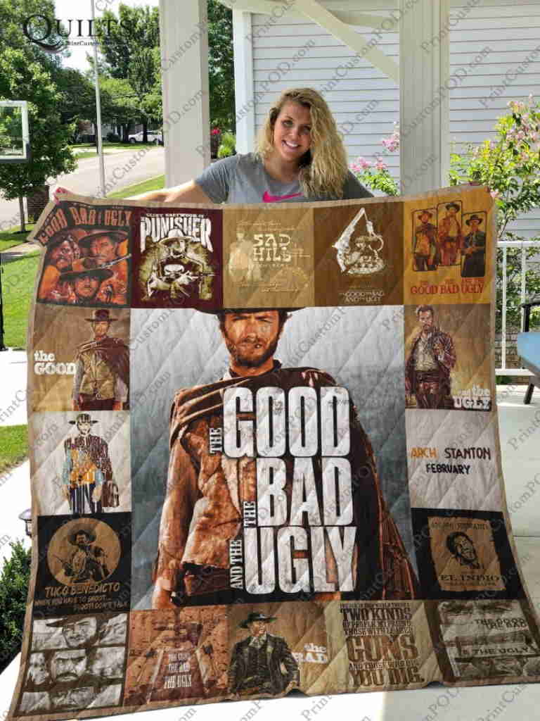 The Good, The Bad The Ugly Tshirt Quilt Blanket