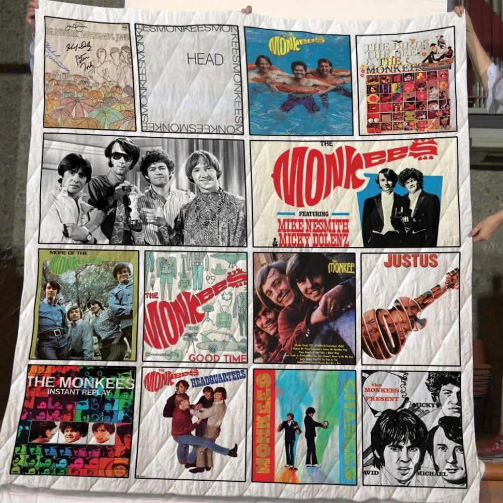 The Monkees Albums 3D Quilt Blanket