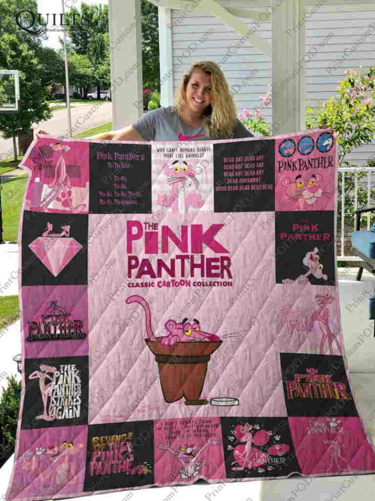 The Pink Panther 3D Quilt Blanket