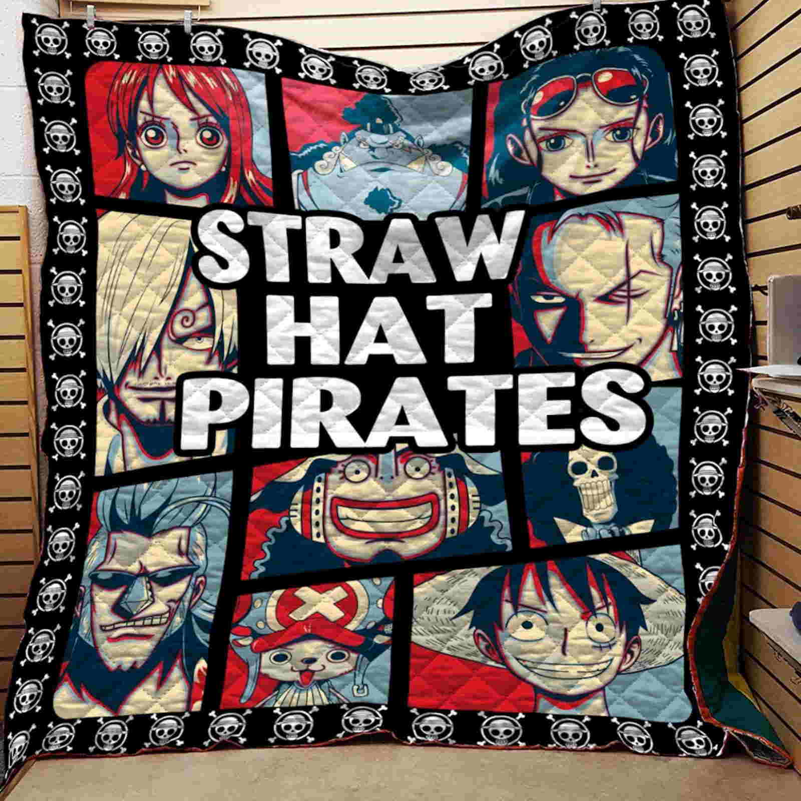 The Strawhat 3D Quilt Blanket