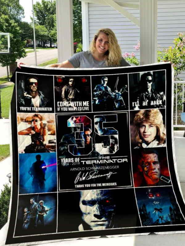 The Terminator 3D Quilt Blanket