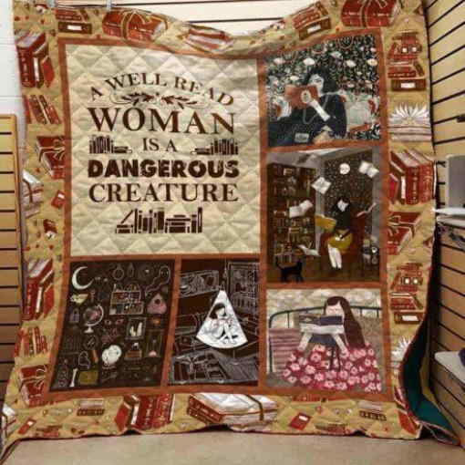 The Well Read Woman Is Dangerous Creature 3D Quilt Blanket